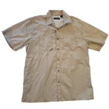 Dri Duck Men&#39;s Short Sleeve Vented Guide Tan Shirt Beige Khaki XL - $12.13