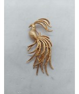 Vintage Avon Bird of Paradise Brooch Gold Tone Pin Signed 3” - €12,78 EUR