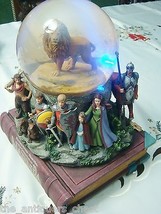 The Chronicles of Narnia Snow Globe Disney, Musical box &amp; lights ON NARNIA BOOK - £747.57 GBP