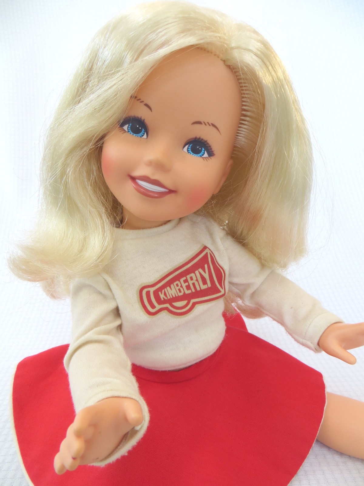 Vintage Tomy Cheerleader Kimberly Doll 17" 1983 Like Hasbro My Beautiful Doll  - $22.00