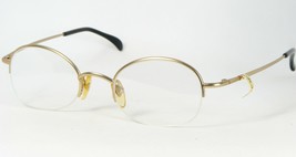 Proksch&#39;s M60-9 Gold Eyeglasses Glasses Metal Half Rim Frame 45-18-135mm - £64.91 GBP