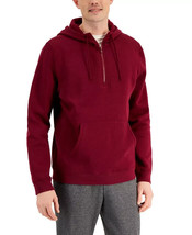 Id Ideology Men&#39;s 1/2-Zip Pullover Hoodie in Malbec Red-Medium - $18.97