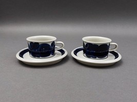 Arabia Finland Ulla Procope Anemone Demitasse Espresso Cup &amp; Saucer Set ... - £79.92 GBP