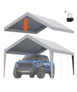 VEVOR Carport Replacement Canopy Cover 12 x 20 ft, Garage Top Tent Shelt... - $133.49