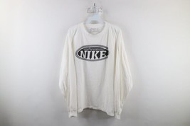Vtg 90s Nike Mens XL Distressed Travis Scott Mini Swoosh Long Sleeve T-S... - £46.57 GBP
