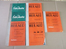 Vintage Motion Picture Herald Better Theatres Magazine Lot of 7 Magazines    5 - £285.46 GBP