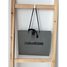 Zadig &amp; Voltaire Medium Bow Tie Shopping Paper Gift Bag Grey - $17.18