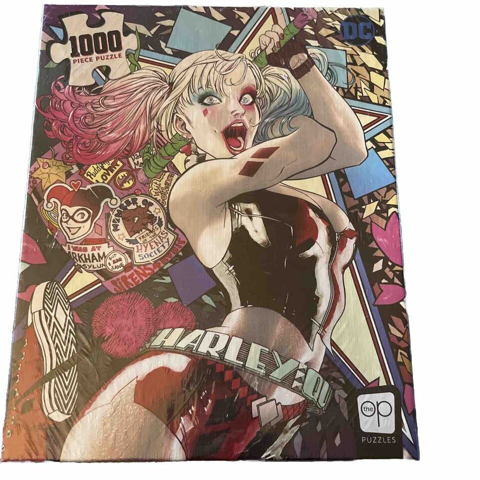 Harley Quinn “Die Laughing” DC Comics 1000 Piece Jigsaw Puzzle, USAopoly NEW - $28.00