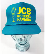 Vintage JCB 60 SERIES HAMMERS Snapback Trucker Hat Cap 70s 80s Construct... - $19.80
