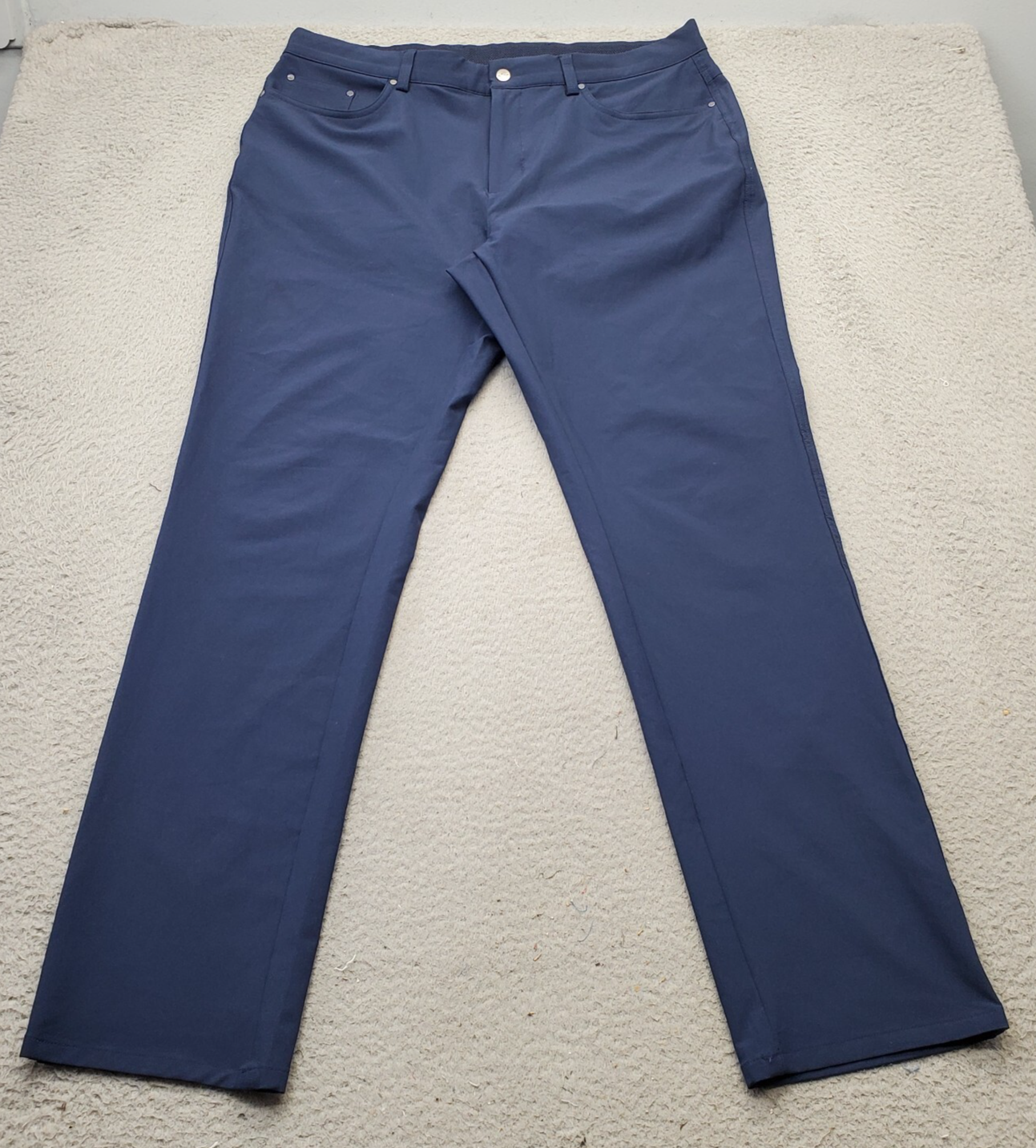 Greg Norman Golf Pants Womens Size 36X32 Blue Performance Stretch Straig... - $27.28