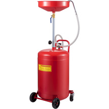 VEVOR Waste Oil Drain Tank 20 Gal Air Operated Adjustable Funnel with Wheel - $108.90
