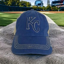 Kansas City Royals 47 Brand Clean Up Adjustable Hat Retro Vintage Strap Blue  - £17.59 GBP