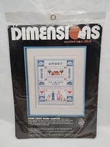 Dimensions Home Sweet Home Sampler Counted Cross Stitch 11&quot; X 14&quot; - $14.85