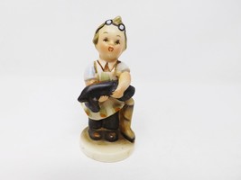 Vintage Napco Ceramic Figurine Little Boy Cobbler &quot;Boots&quot; #AH901 Made in... - $17.59