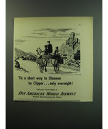 1949 Pan American World Airways Ad - Tis a short way to Shannon by Clipper - £14.55 GBP