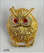 Signed Eisenberg Ice Owl Pin (#J895) - £30.33 GBP