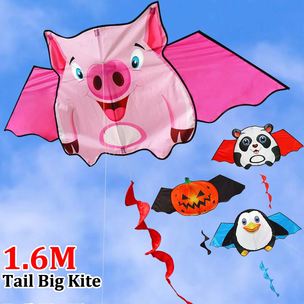 1.6m Tail Fly Wind Kite Easy To Fly Animal Shaped Kites with Handle Colorful - £7.15 GBP+