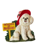 Bichon Frise Refrigerator Magnet puppy dog figurine Willabee Ward MBI Be... - $26.68