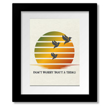 Three Little Birds by Bob Marley Song Lyric Reggae Art - Print, Canvas or Plaque - £15.23 GBP+