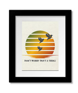 Three Little Birds by Bob Marley Song Lyric Reggae Art - Print, Canvas o... - $26.09 CAD+