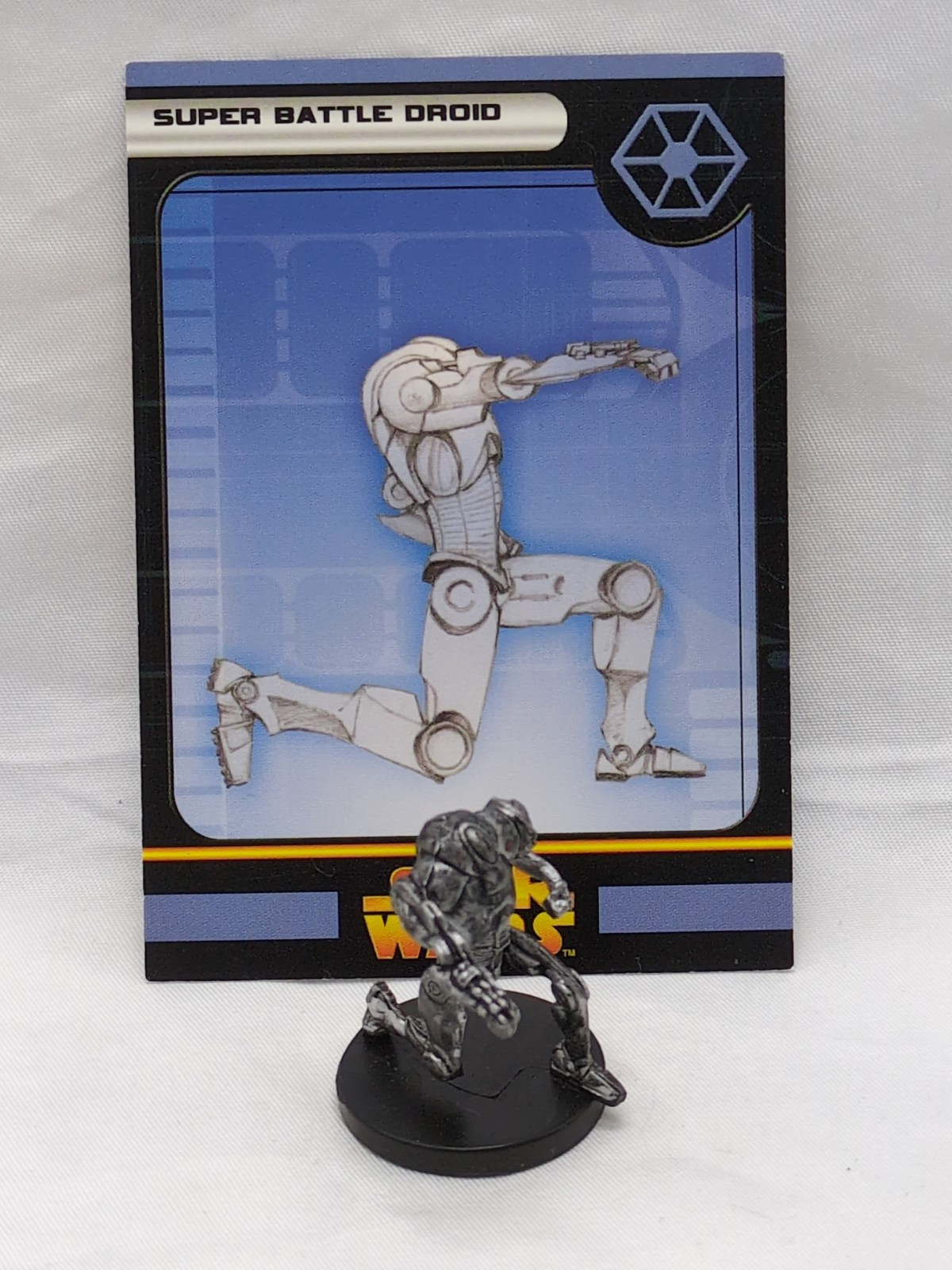 Super Battle Droid Star Wars Revenge Of The Sith Miniature 39/60 With Card - $6.92