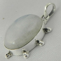 925 Sterling Silver Moonstone Handmade Necklace 18&quot; Chain Festive Gift PS-1923 - £26.84 GBP
