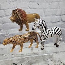 Terra By Battat African Wildlife Animal Figures Lot Of 3 Lion Zebra Chee... - $14.84