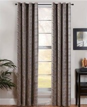 Room-Darkening Python Pattern Brown And Gold Panel 52&quot;W x 84&quot;L - £21.40 GBP