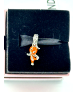 Disney Parks Exclusive Orange Bird Pandora Dangle Charm EPCOT Flower Gar... - $113.84