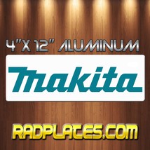 MIKITA Tools  4&quot; x 12&quot; Aluminum Metal Wall Sign Garage Man Cave Tool Roo... - £15.36 GBP