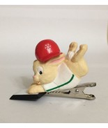 Hallmark Home For Christmas Ornament 1993 Baseball Bear Home Plate “Clip... - $6.31 CAD