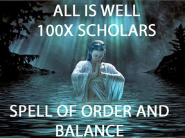 100X 7 SCHOLARS ALL IS WELL BALANCE AND ORDER EXTREME MAGICK RING PENDANT image 2