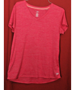 PD Wicking Athletic Knit V-Neck Short Sleeves T-Shirt Women&#39;s 1X Hot Pink - €8,24 EUR