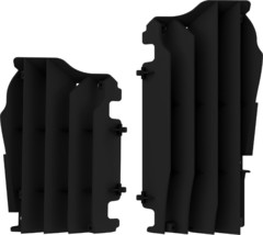 Polisport Radiator Guards Covers Shields Black For 2016-2022 Kawasaki KX... - $30.99
