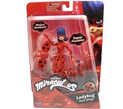 Miraculous Ladybug Paris Wings 5&quot; Poseable Action Figure New Sealed Playmates - £11.73 GBP