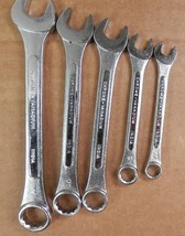 Chrome Vanadium Par-3 Combination Open 12 Point Wrench Set 5 Pcs India VTG Tool - $4.99