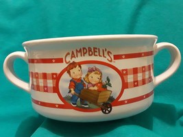 Two Classic Campbell&#39;s Soup Company Vintage Design Soup Mug Bowls - £25.75 GBP