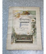 1898 Religious print Confirmation certificate. German Language 12x16” Ep... - £38.56 GBP