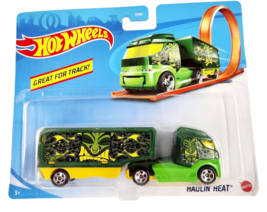 Hot Wheels Rare Haulin Heat  Semi 2019  Great For Track Mattel Brand New - £7.78 GBP