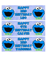COOKIE MONSTER Personalised Birthday Banner -Sesame Street Birthday Part... - €4,61 EUR