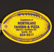 Northlake Tavern &amp; Pizza Key Ring 1989 Seattle, WA Huskies Football Sche... - $44.61