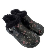 ALEGRIA Womens Ankle Boots MERI Sweetie Floral Leather Faux Fur Sz 35 / 5 US - £26.61 GBP
