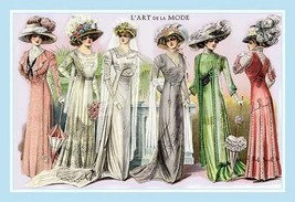L&#39;Art de la Mode: Six Beautiful Gowns - Art Print - £17.30 GBP+