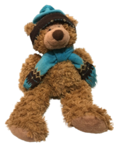 Mary Meyer St Jude 2011 Plush Teddy Bear Oliver Blue  Brown Hat Scarf - £11.00 GBP