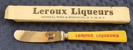 VTG Leroux Liqueurs Knife Celluloid Handle Original Box Pretty! - $19.79