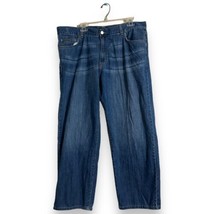 Calvin Klein Jeans Mens 40x30 Blue Relaxed Fit Straight Denim Pants Adult - $23.24