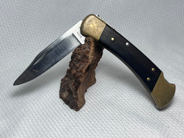 1993 Buck Folding Hunter Model 110 Pocket Knife Single Blade Lock Back - £43.54 GBP