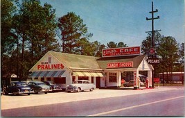 Chrome Postcard Kingsland Georgia GA Elmo&#39;s Cafe Restaurant Coca Cola Si... - $8.87