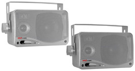 Pyle Marine 2-Way Box Speakers with 3.5&quot; Woofer (Silver) - $79.18