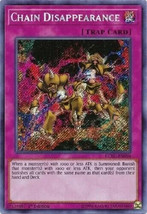 YUGIOH Chain Disappearance LCKC-EN094 1st edition Secret Rare Near-Mint NM - $2.52